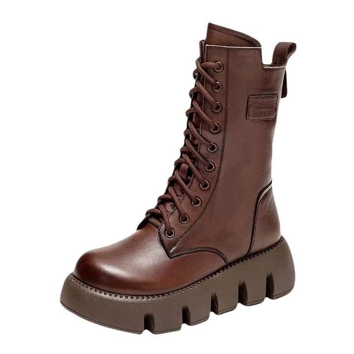Bota Coturno Tratorada Forro Pelos