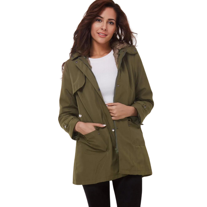 Parka Feminina Forro Pelos