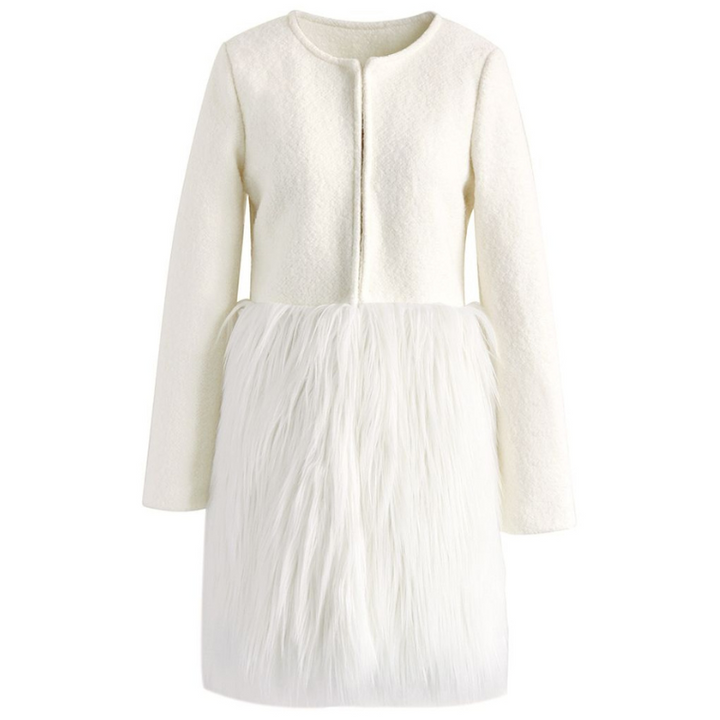 Casaco Peluciado Off White