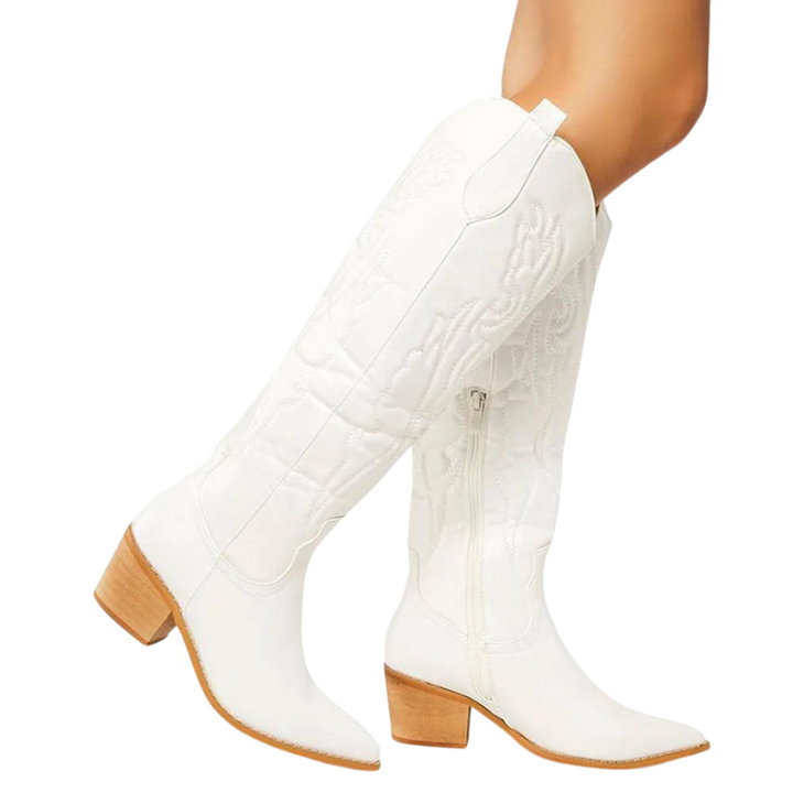 Bota Texana Cano Longo Bordada