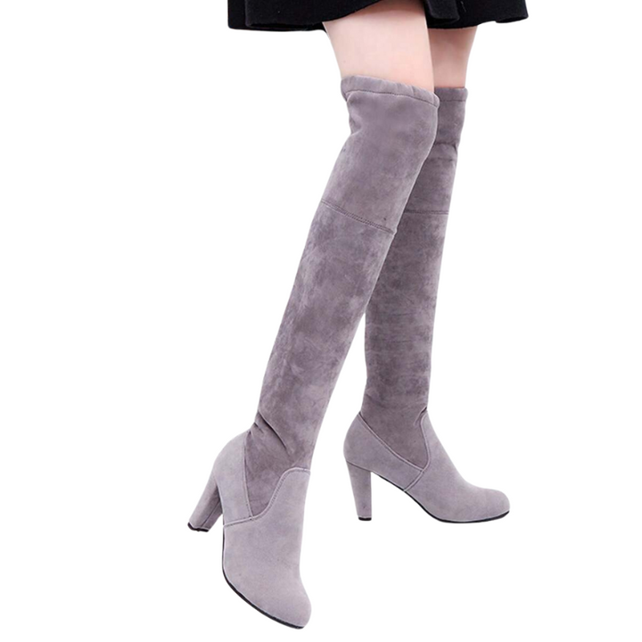 Bota Cano Alto Suede