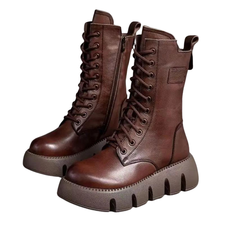 Bota Coturno Tratorada Forro Pelos
