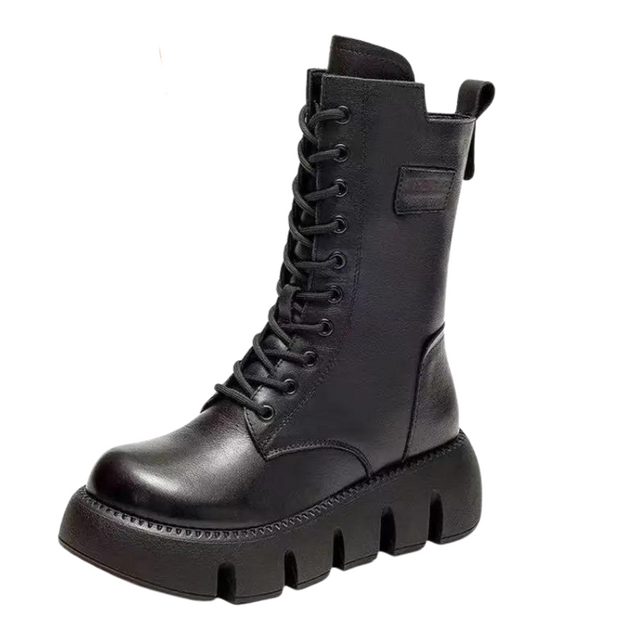 Bota Coturno Tratorada Forro Pelos