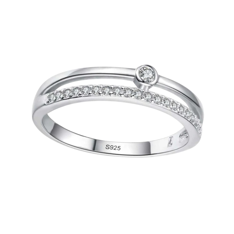 Anel Charme Contemporâneo Prata 925