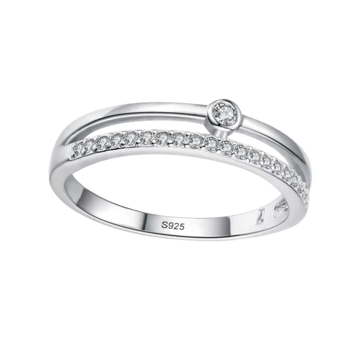 Anel Charme Contemporâneo Prata 925