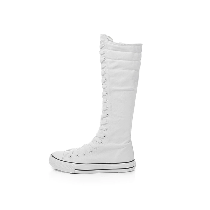 Bota Cano Alto Solado Tênis Preta
