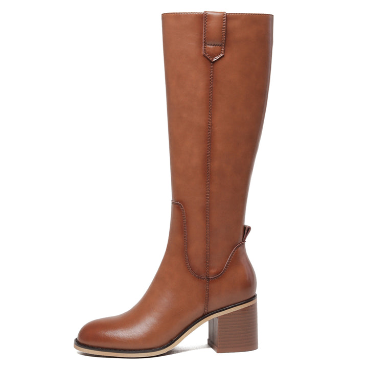 Bota Montaria Couro Salto Bloco