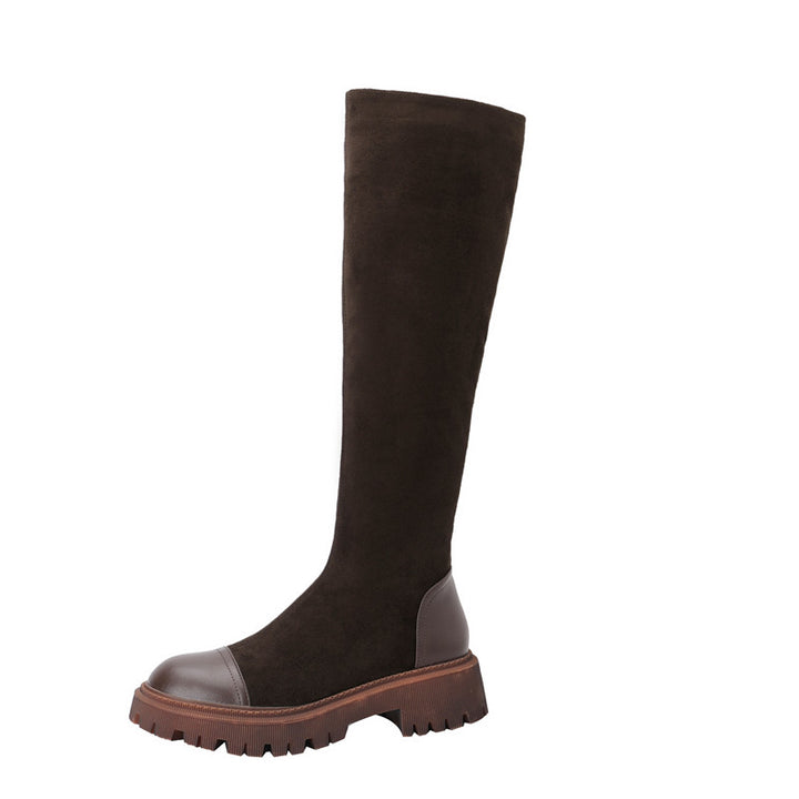 Bota Cano Longo Tratorada Forro Pelos
