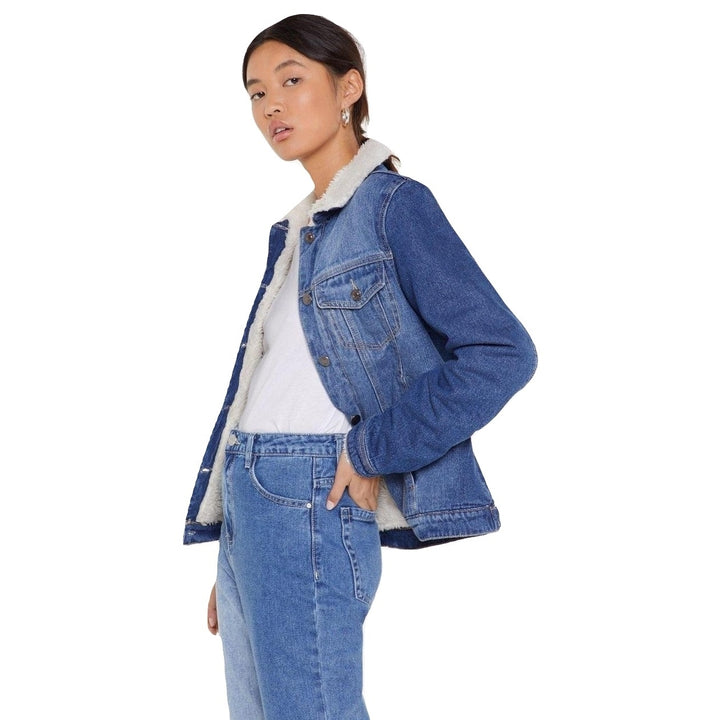 Jaqueta Jeans Feminina Forrada Pelos