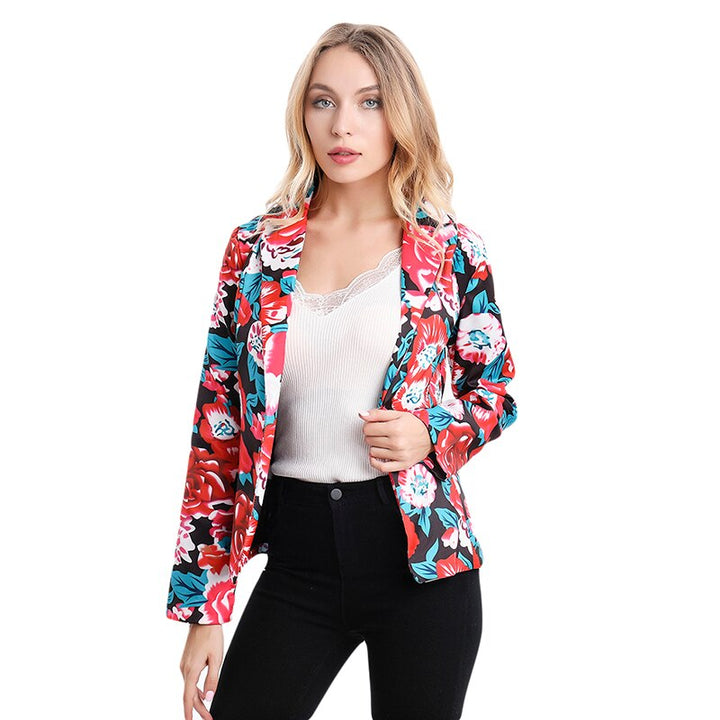 Blazer Feminino Estampa Floral