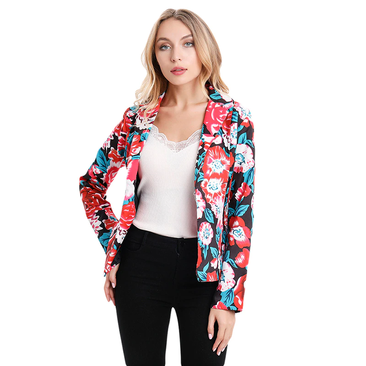 Blazer Feminino Estampa Floral