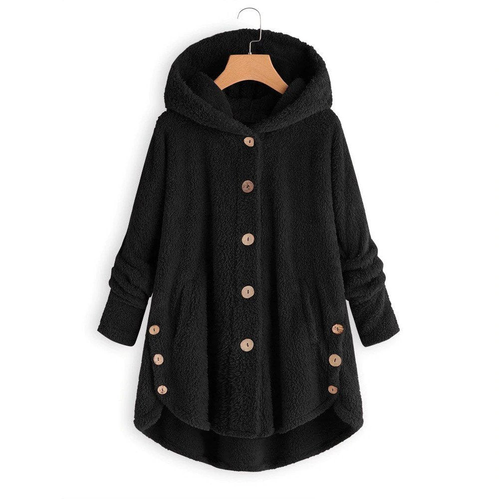 Casaco Plus Size Peluciado Capuz