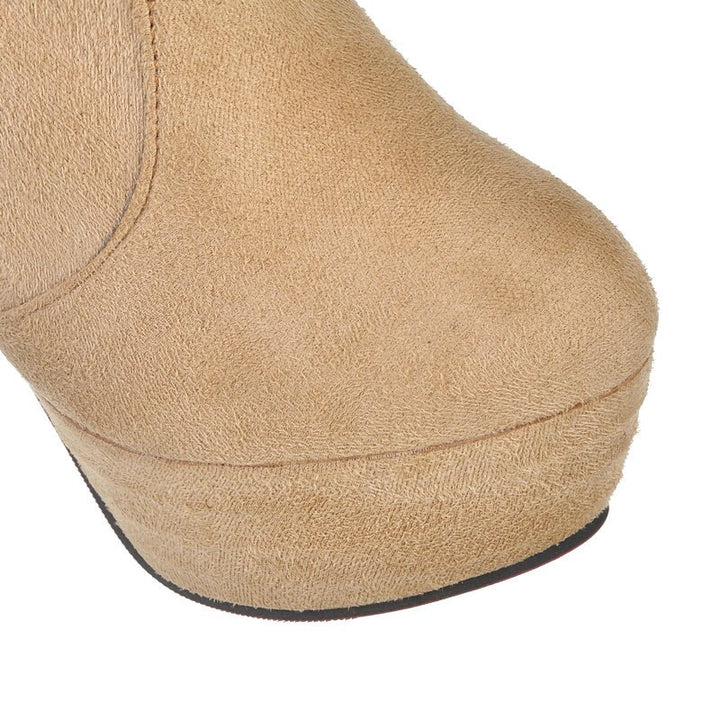 Bota Suede Salto Fino