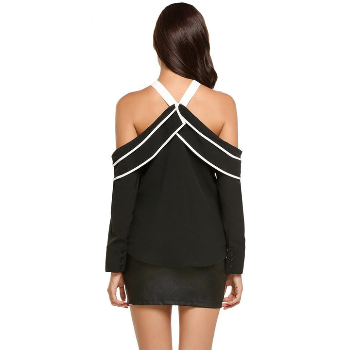Camisa Open Shoulder com Laço