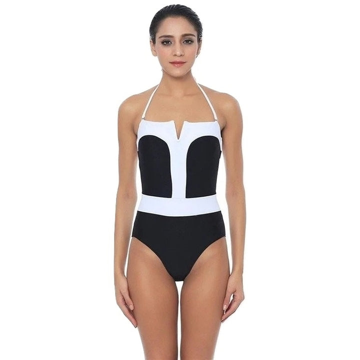 Maiô Frente Única Preto e Branco