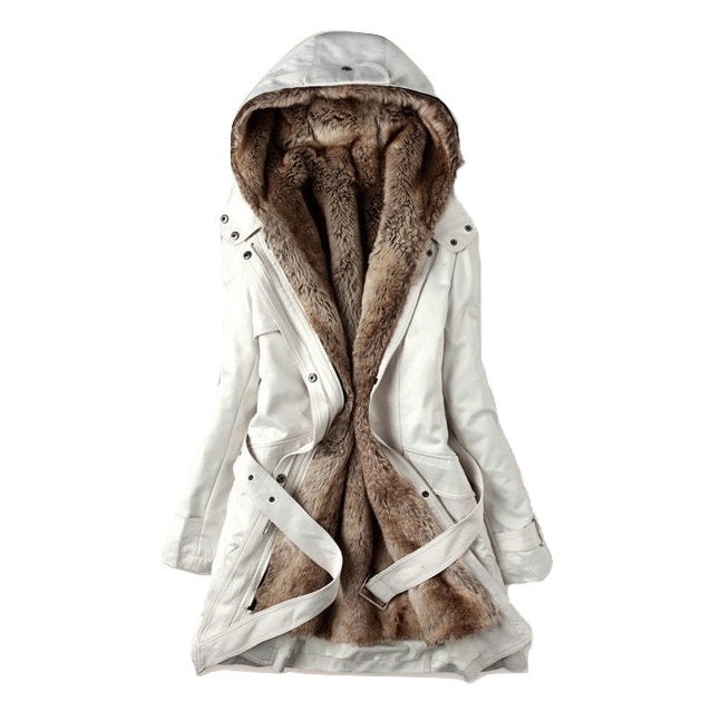 Parka Feminina Forro Pelos