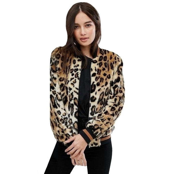 Jaqueta Bomber Pelugem Leopardo