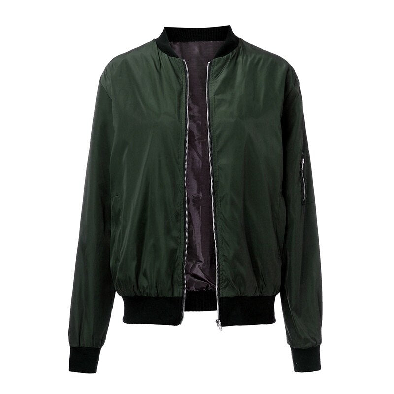 Jaqueta Bomber Feminina Nylon