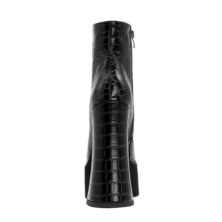 Bota Cano Curto Croco Sola Tratorada