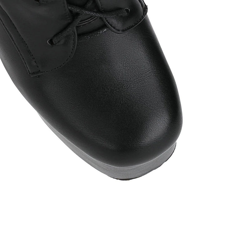 Bota Cano Médio Salto Flare Fivelas