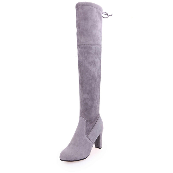Bota Cano Alto Suede