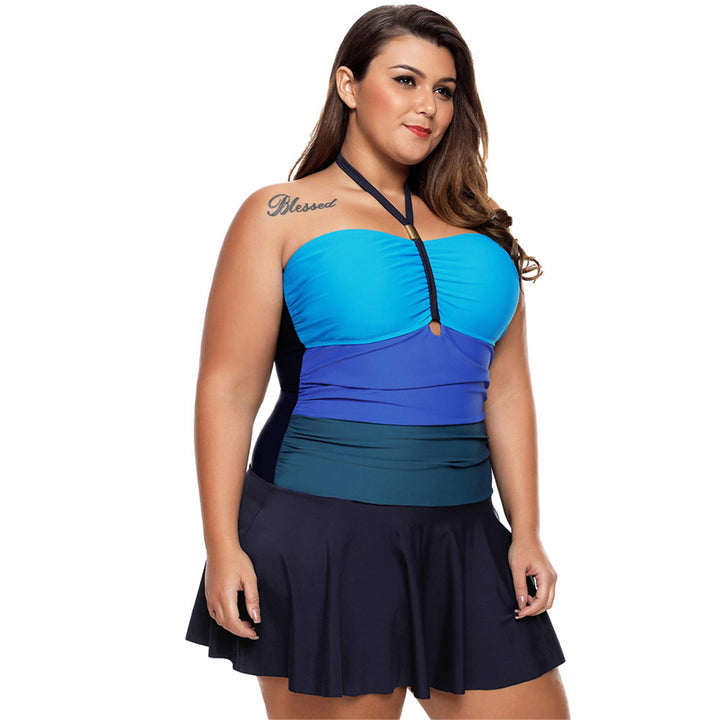 Maiô Com Saia Plus Size Multicor
