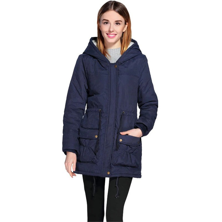 Parka Forro Pelos Azul Marinho