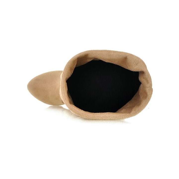 Bota Suede Salto Fino