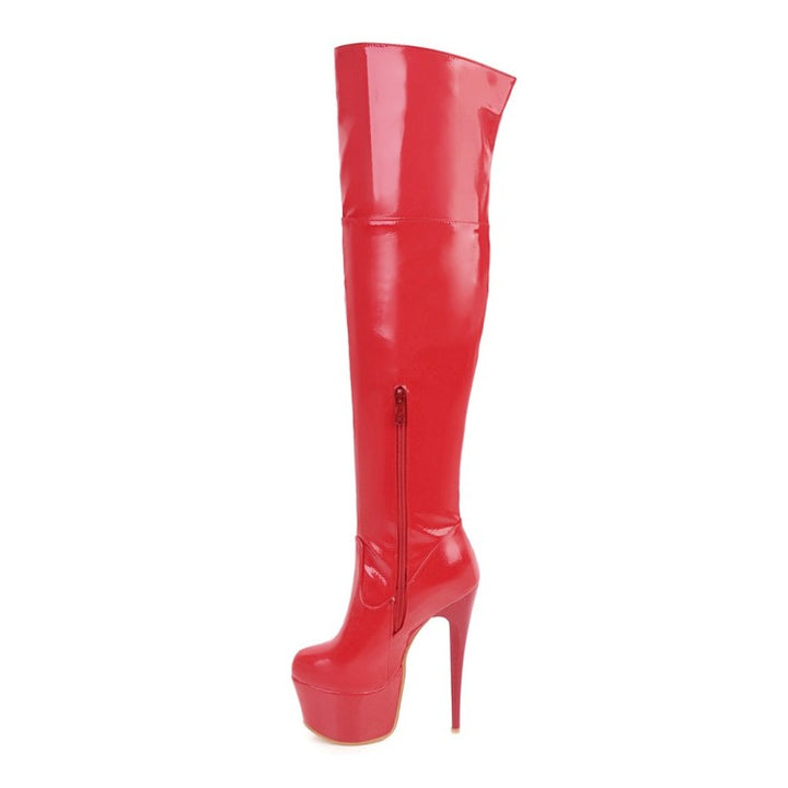 BOTA CANO ALTO VERNIZ - PODEROSA SHOP
