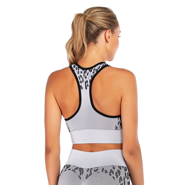 Conjunto Fitness Legging e Top Leopardo