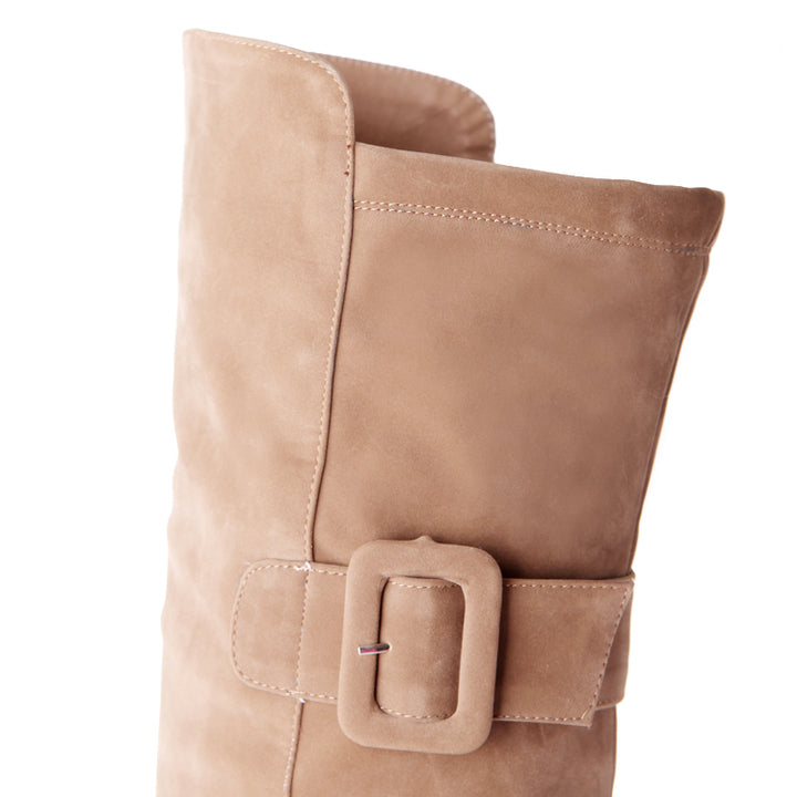 Bota Over The Knee Salto Grosso Fivela