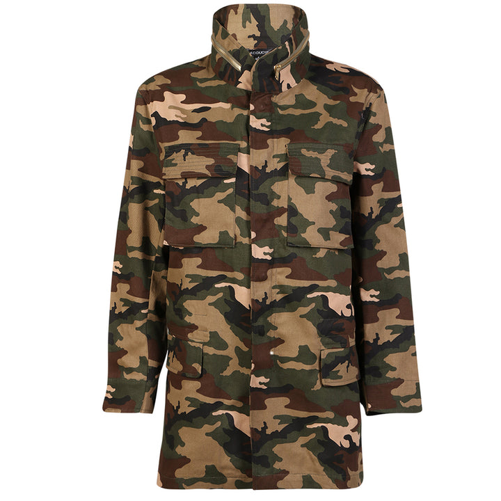 Jaqueta Feminina Brim Camuflada