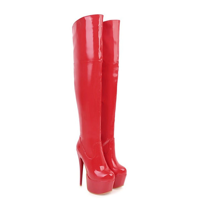 BOTA CANO ALTO VERNIZ - PODEROSA SHOP