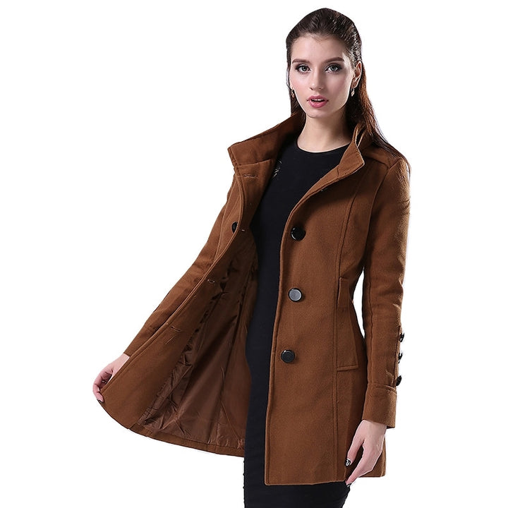 Trench Coat Duplo Abotoamento Marrom