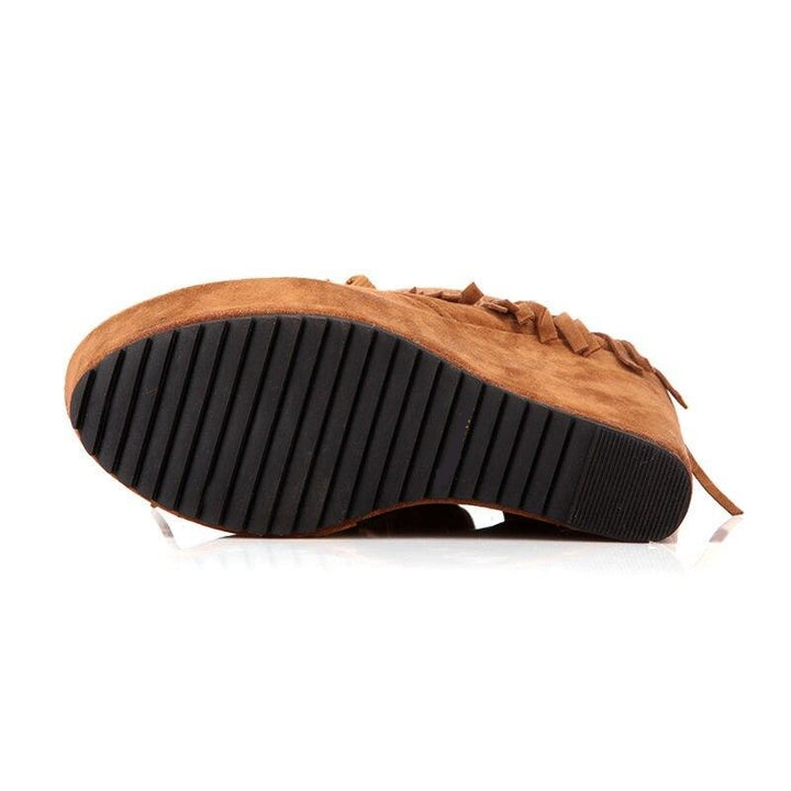 Ankle Boot Plataforma Franjas