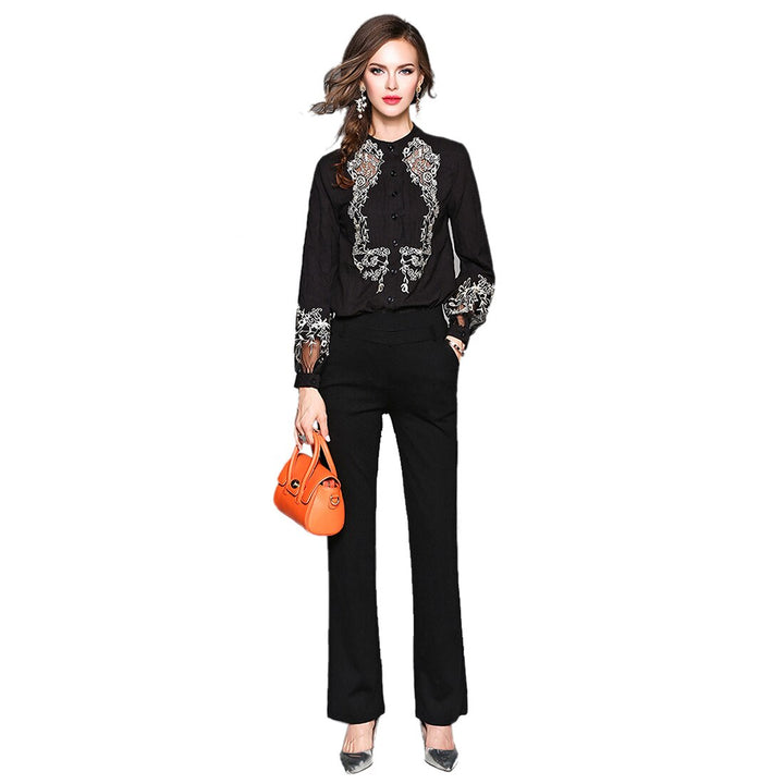 Camisa Feminina Flower Preta