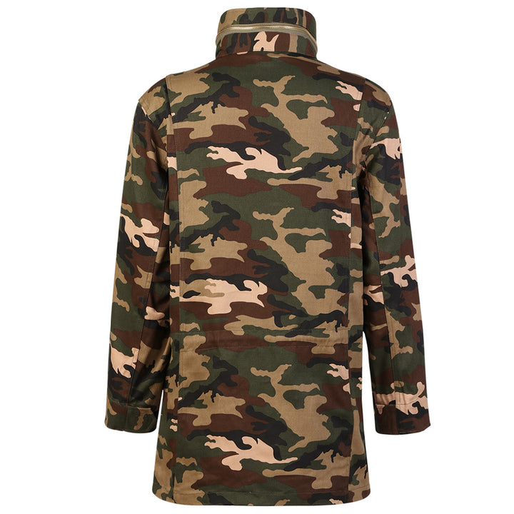 Jaqueta Feminina Brim Camuflada