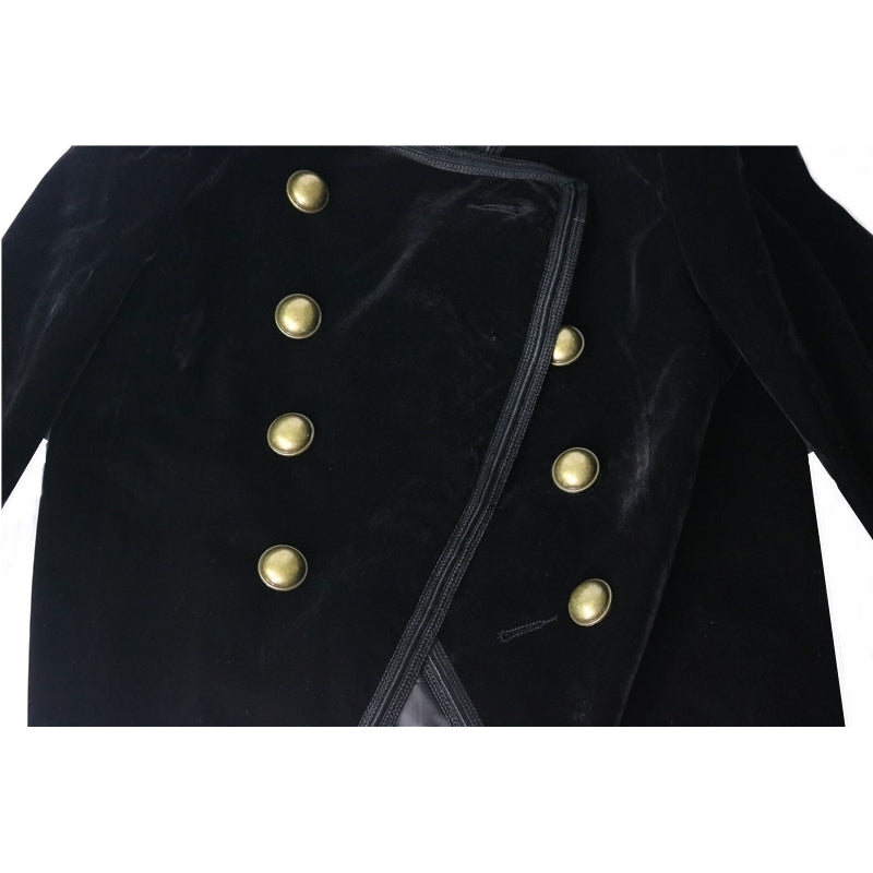 Blazer Duplo Abotoamento Veludo