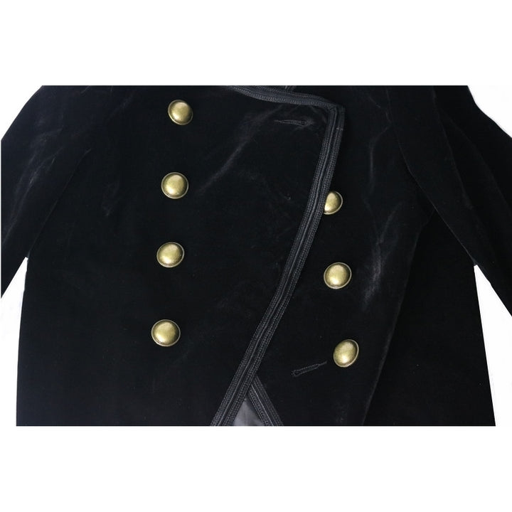Blazer Duplo Abotoamento Veludo