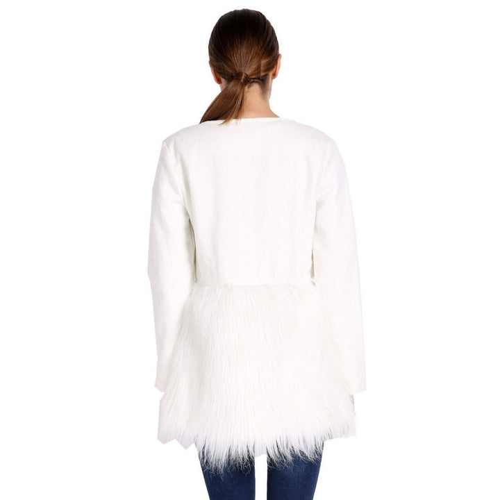 CASACO PELUCIADO OFF WHITE - PODEROSA SHOP