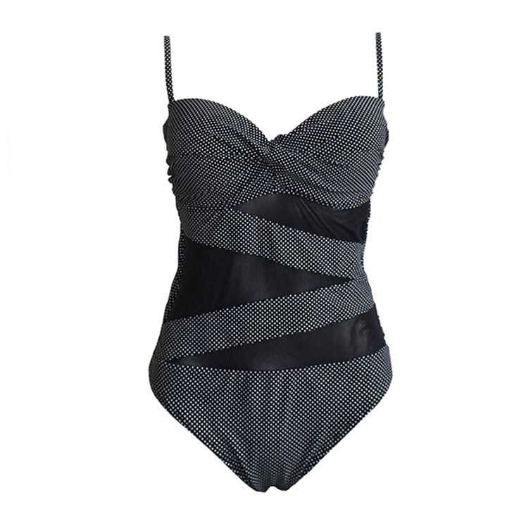 Maiô Plus Size Poá Com Transparência