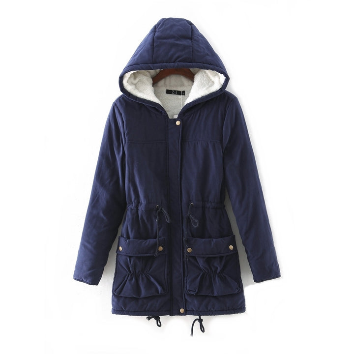 Parka Forro Pelos Azul Marinho