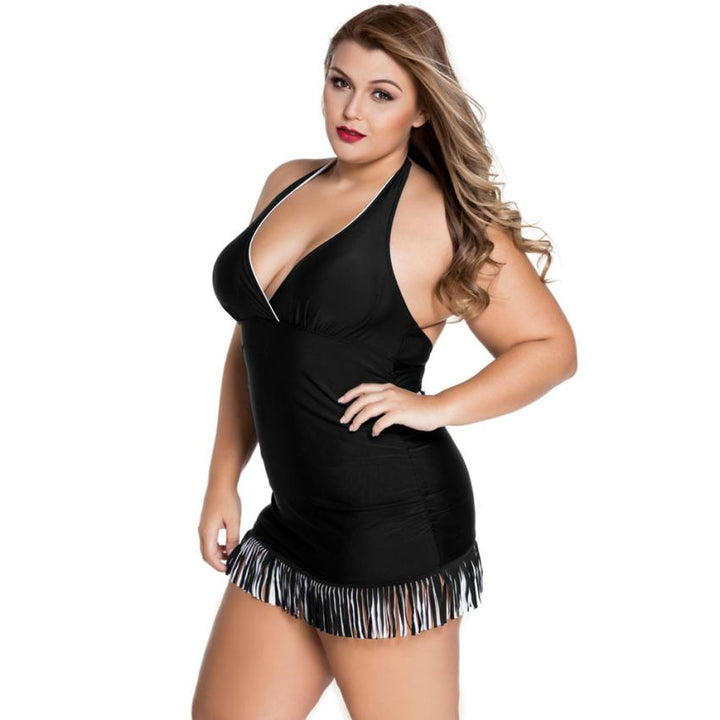 Maiô Plus Size Saia Com Franjas