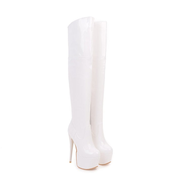BOTA CANO ALTO VERNIZ - PODEROSA SHOP