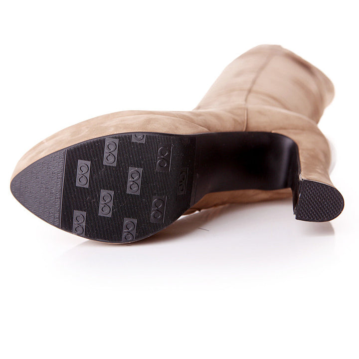 Bota Over The Knee Salto Grosso Fivela