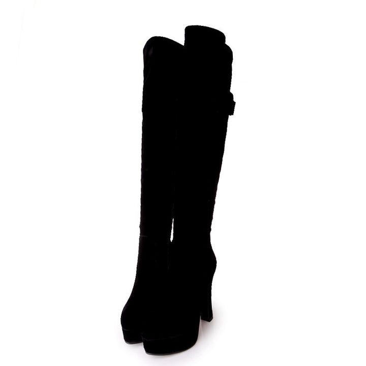 Bota Over The Knee Salto Grosso Fivela