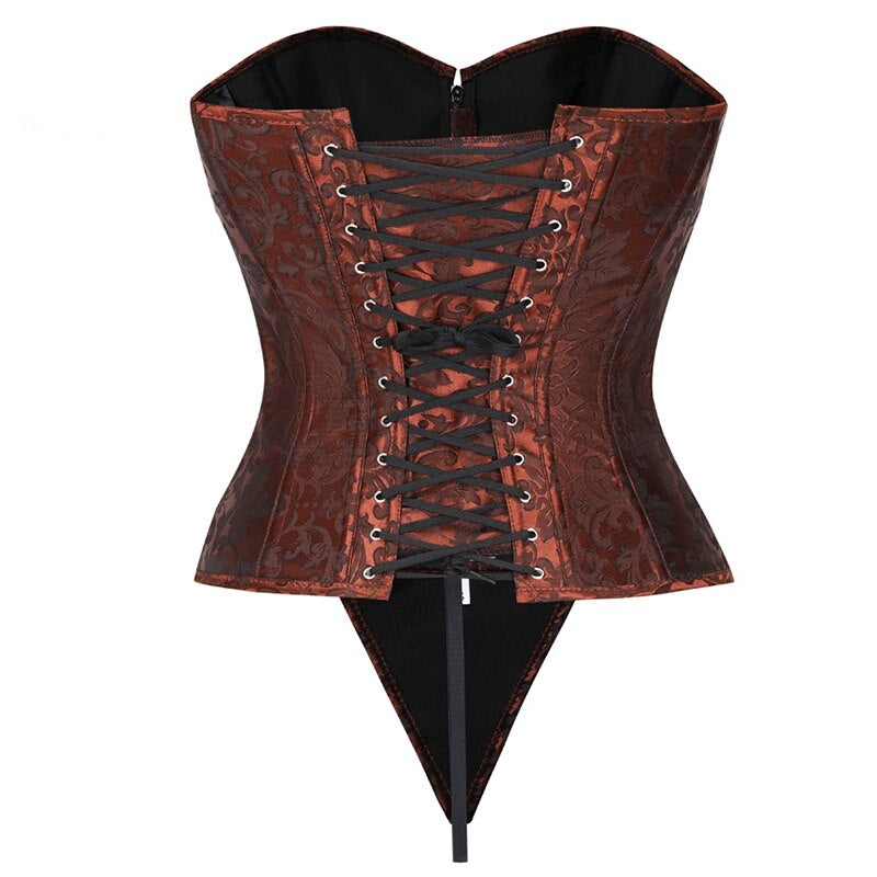 Corset Overbust Plus Size Floral