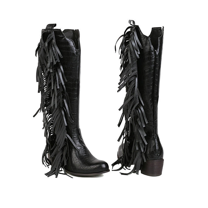 Bota Montaria Crocodilo Com Franjas