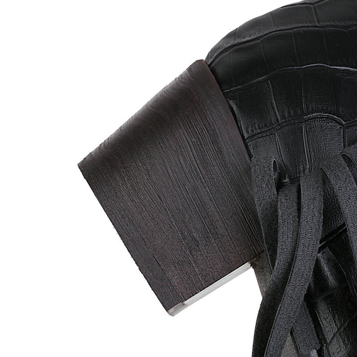 Bota Montaria Crocodilo Com Franjas