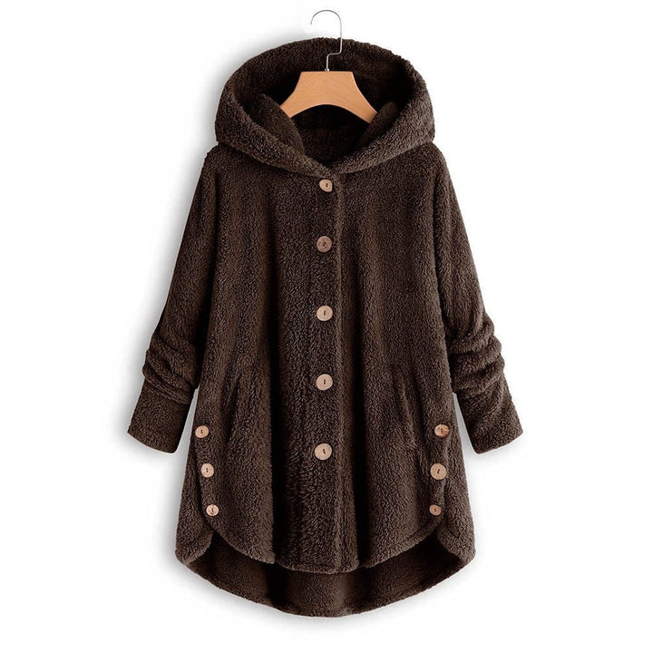 Casaco Plus Size Peluciado Capuz
